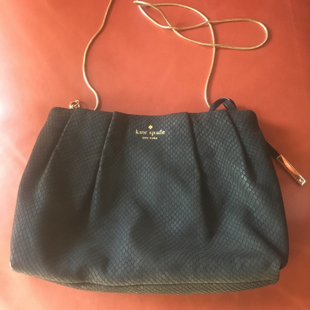 Kate Spade leather black chain bag